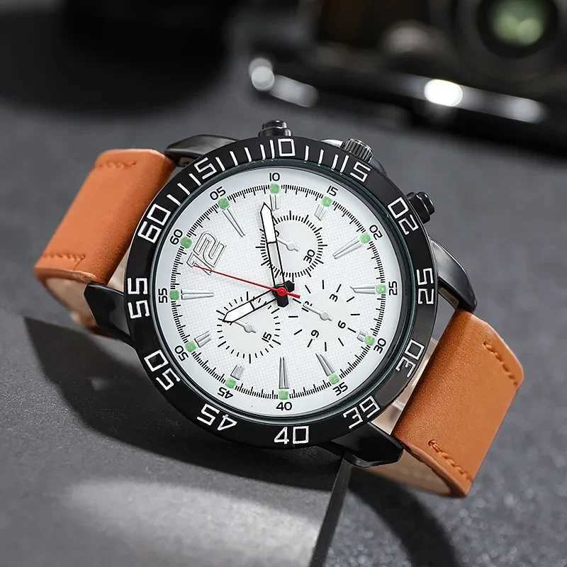 Fashion Outdoor Sport Quartz Watch Men Mtifunctional Personality Round Watch Dial Luminous Business Quartz Wristwatches X250904
