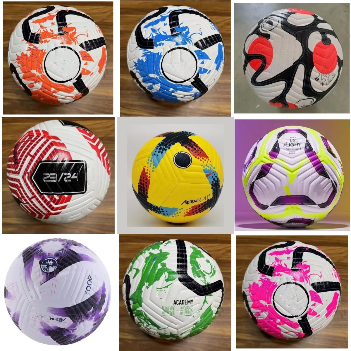 New 2025 2026 Club League PU soccer Ball Size 5 high-grade nice match liga premer Finals 24 25 football balls