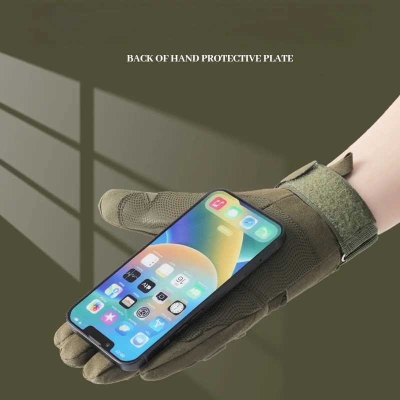 Outdoor Sports All Finger Gloves For Men Sturdy Breathab Wearresistant Protective Tactical Gloves Anti Slip Cycling GlovesXJ250904