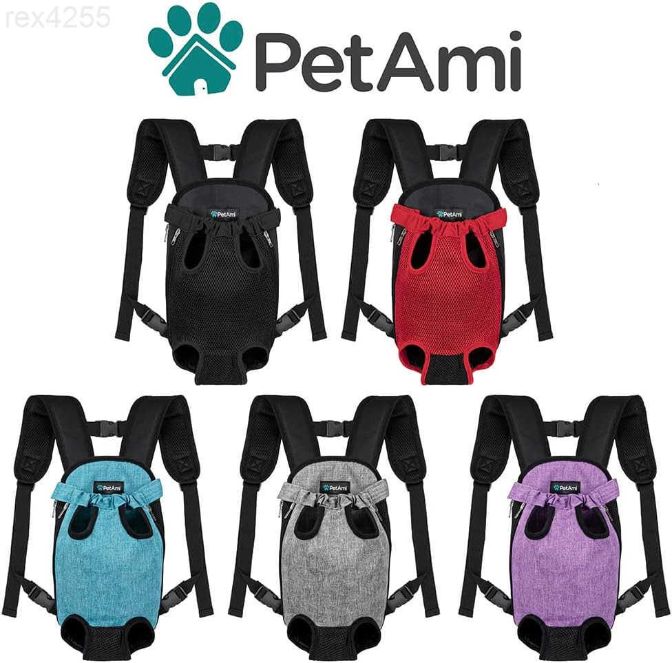 Dog Carrier Backpack Adjustable Dog Pet Cat Front Carrier Backpack Ventilated Dog Chest Carrier for Hiking Camping Travel Sling Bag for Small Medium D