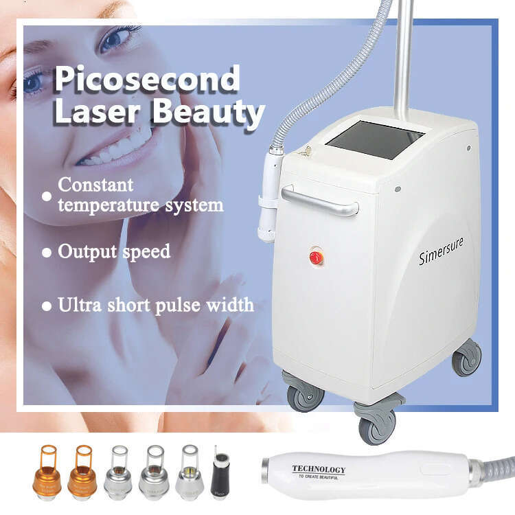 Advanced Nd Yag Picosecond Laser Fast Tattoo Removal Eyebrow Eyeline Pigment Washing 3 Wavelength Skin Tone Brightening Picolaser Instrument
