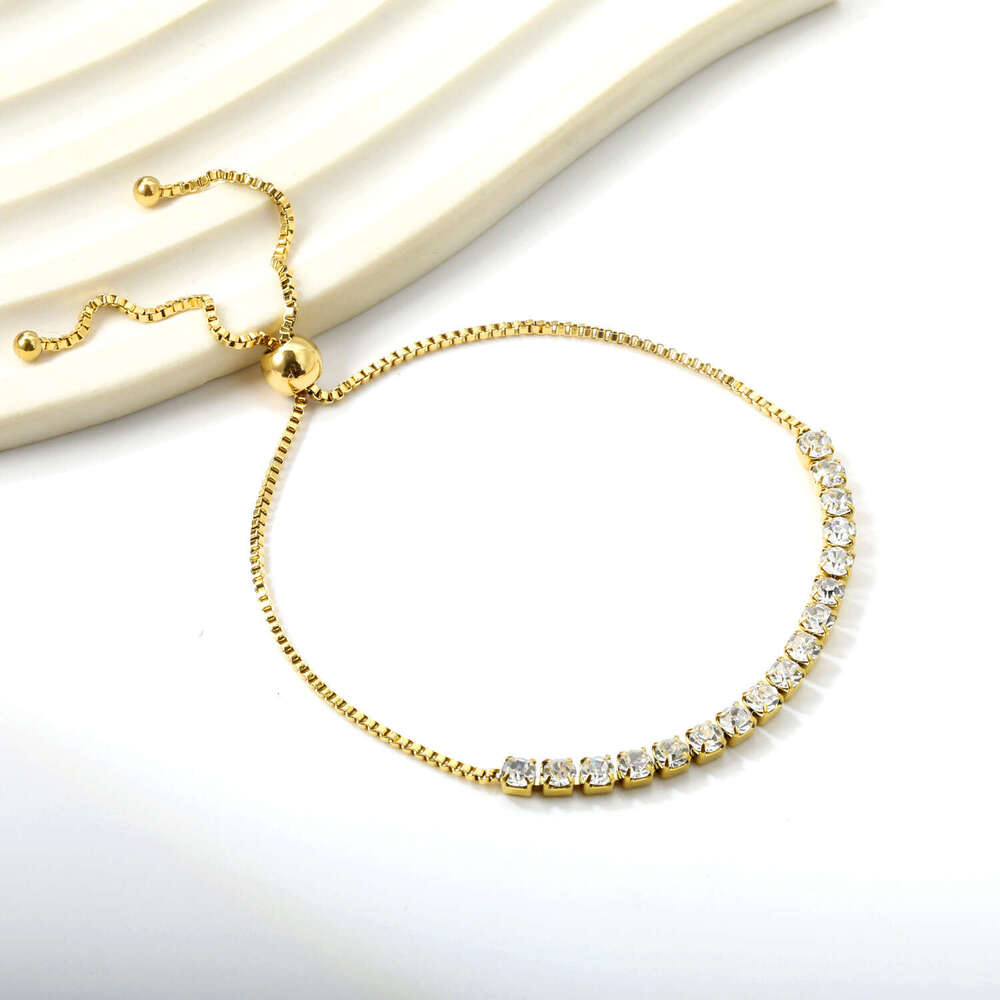 Trendy Stainless Steel Wheat-Shaped Bead for Women, Light Fashion Versatile High-End Bracelet