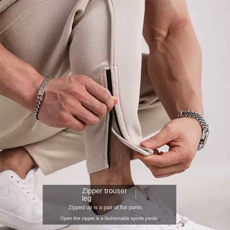 New Solid Color Sweatpants Casual Workout Pants Autumn 12Pcs Lightweight Cargo Trousers Outdoor Gym Fitness Drawstring TrousersXJ250904