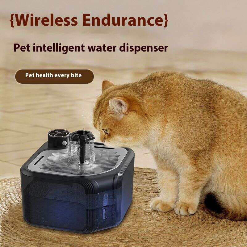 famous brand New Stainless Steel Pet Dispenser With Automatic Feeding Intelligent Circulation For Cats And Dogs To Drink Water While