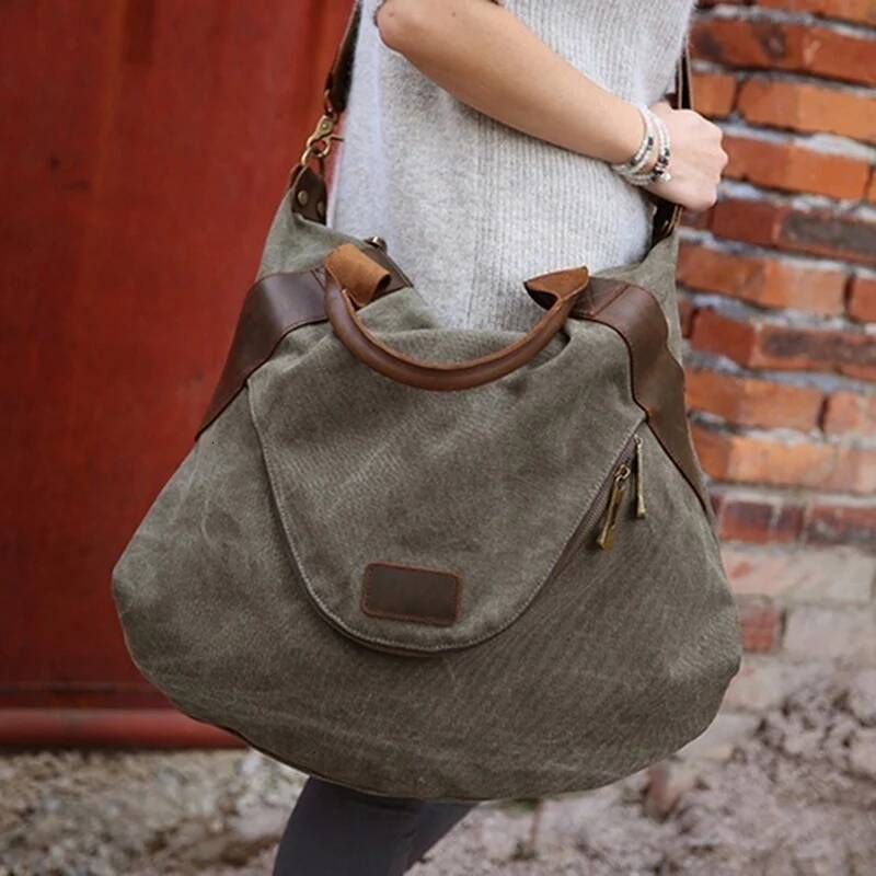Brand Large Pocket Casual Tote Women's Shoulder Handbags Canvas Capacity for Messenger Bags Women Bag high-quality