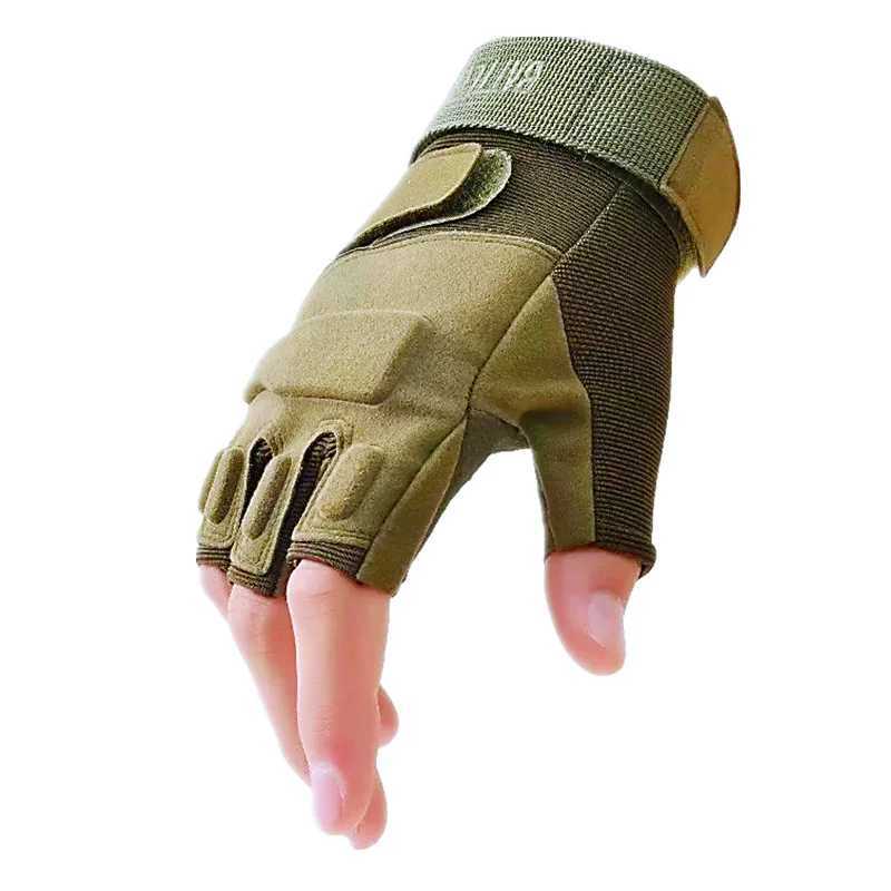 Outdoor Tactical Gloves Fitn Half Finger Mittens Kids Women Men Tactical Riding Gloves Sports Hunting Fingerss Gym GlovesXJ250904