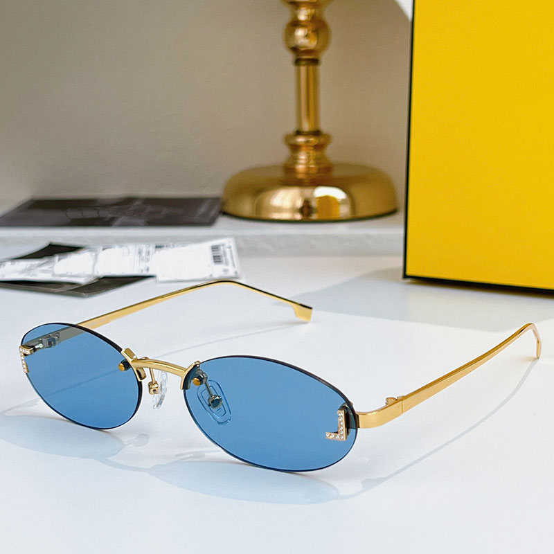 Designer Womens Elliptical Sunglasses 4075 Fashion womens mini oval frame personalized glasses