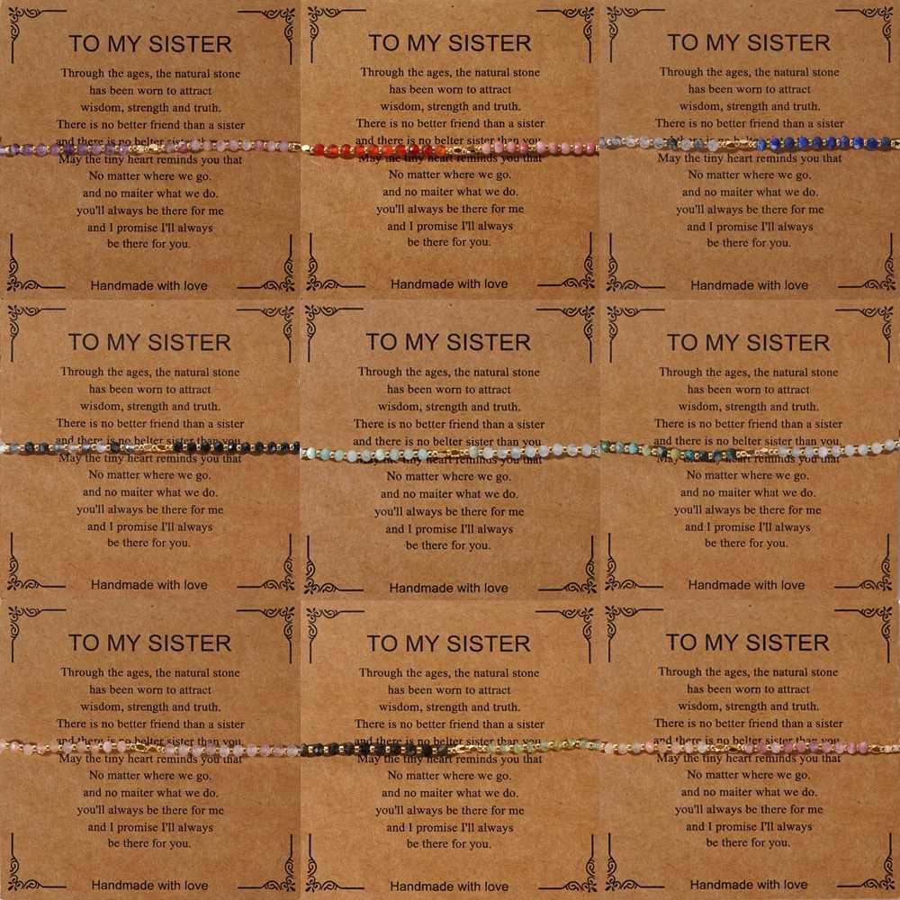 Go2boho Dainty Tiny Stone Beaded Chain Stack Gemstone Y2K Tren Handcrafted Bracelets with Card Gifts Set for Women Men 2024XJ250904