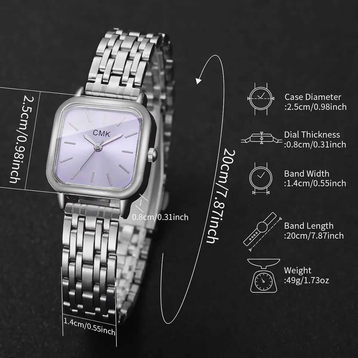 Fashion Square Wen Watches Simple Dial Analog Quartz Wristwatches Girls Clock Reloj Mujer X250904