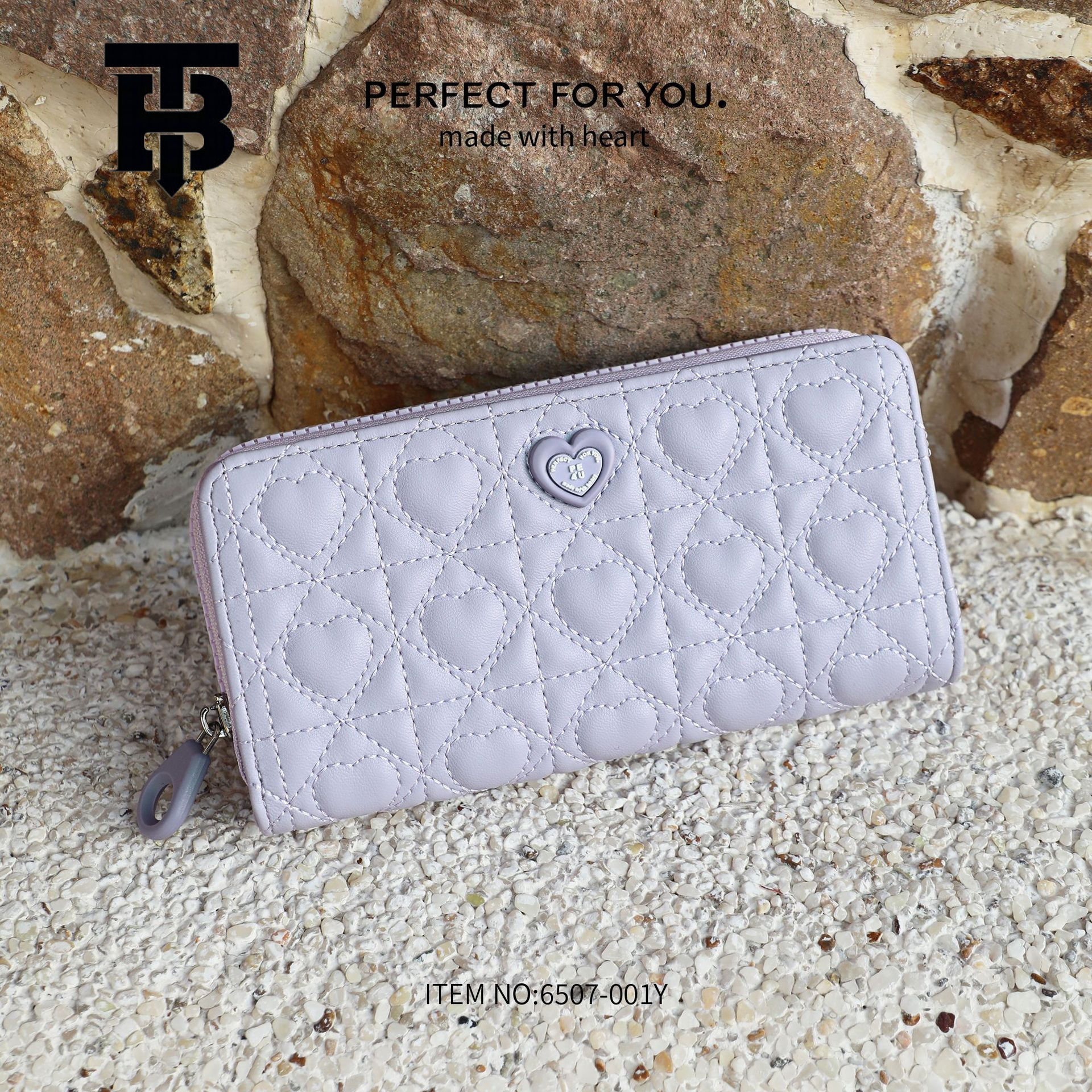 TB Designer s bag BHULAMTE Cross-Border Direct Supply Fashion New Wave Wallet Large Capacity Zipper Clutch PU Wallet Women's Long Wallet