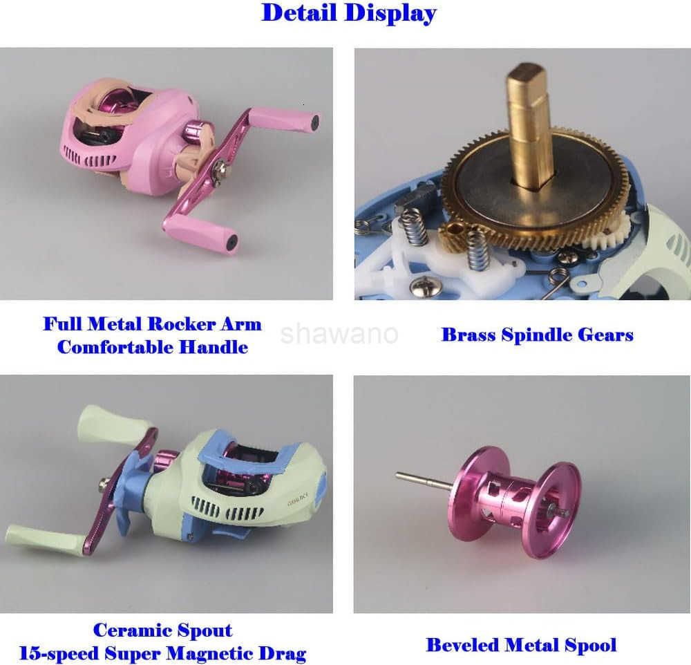 Baitcasting Reel 3 Models Multicolor Option W250904