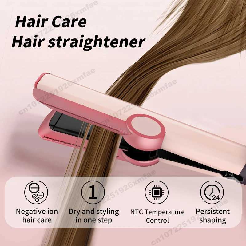 2 IN 1 Professional Styling Tool Hair Straightener Hair Dryer HeatUp Hair Flat Iron Negative Ion Iron Household Hair DryerW250904