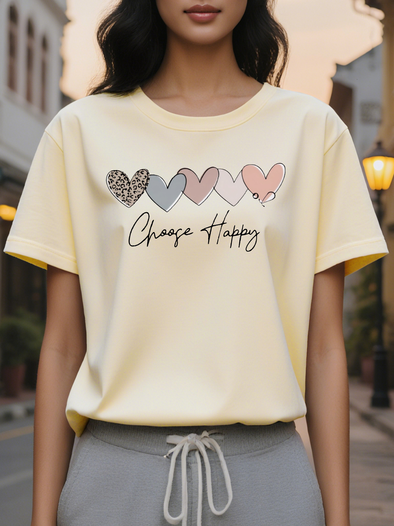 Directional Development Women Love Summer T Shirt Easter Carnival Fabric Soft and Comfortable