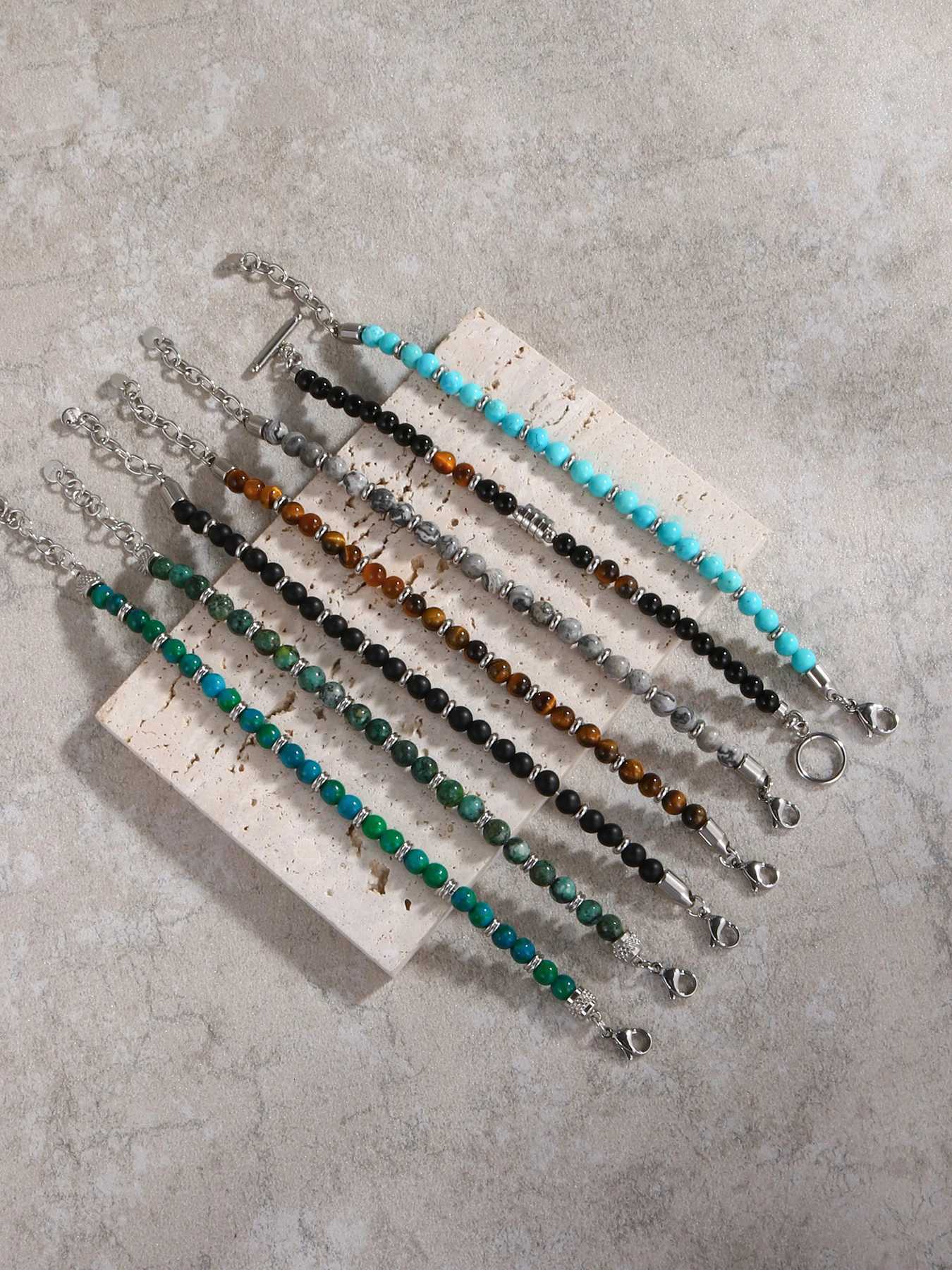 Pulseras Hombre 6mm Natural Tiger Eye Stone Male Bracelets for Man Beaded Bracelet Man Jewelry Fathers Day GiftsXJ250904