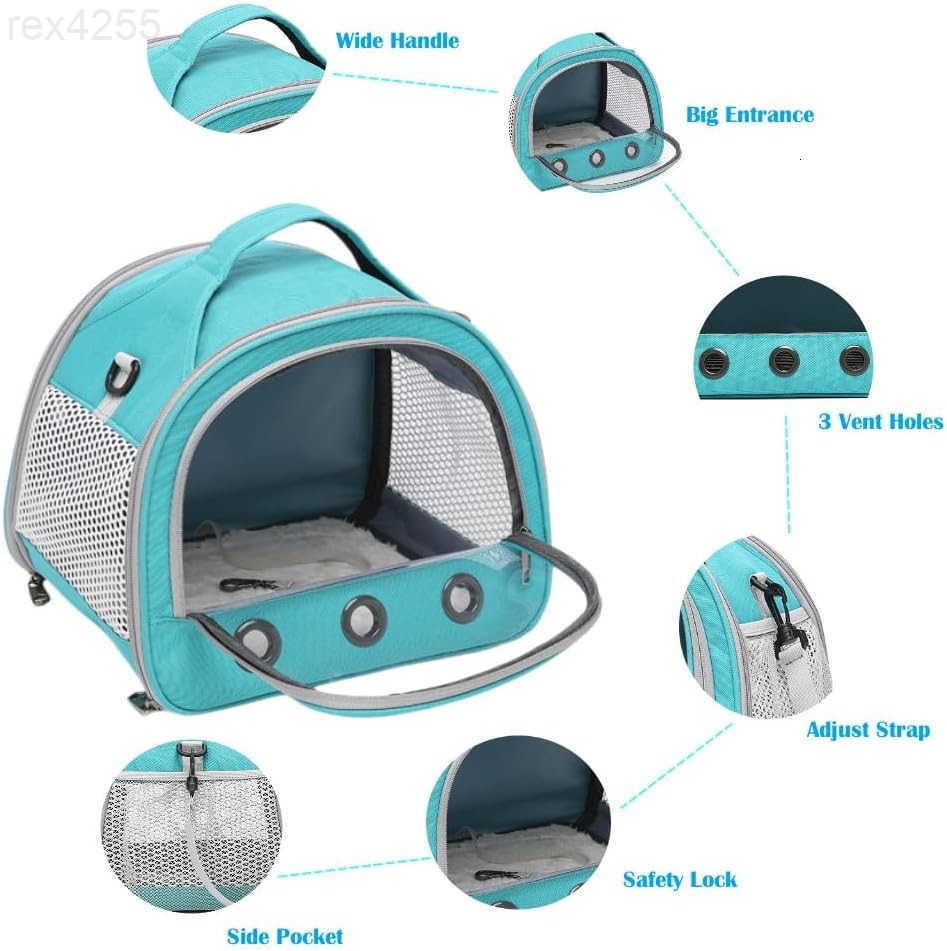 Pig Carrier BagSmall Animal Bird Parrots Ferret Hamster Squirrel Rabbit Turtle Carrier BagPortable Bunny Bearded Dragon Carrier Travel Carrier Outdoor
