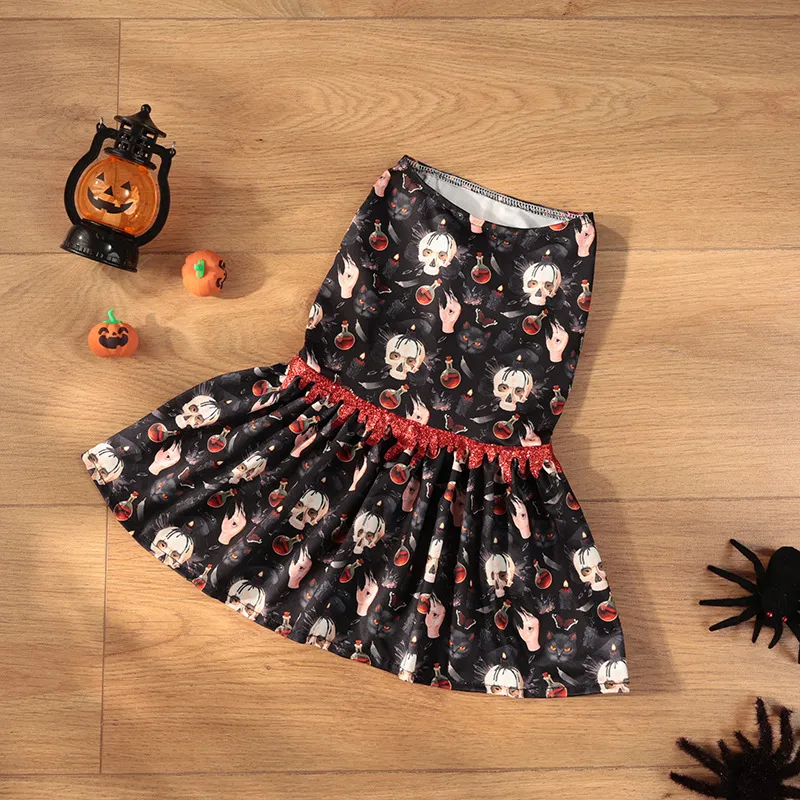2025 new 2 Pcs Dog Sets Pumpkin Ghost Skeleton Costumes for Dogs Funny Halloween Puppy Dress