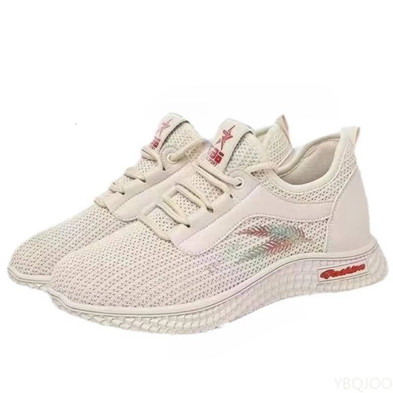 2025 Breathable Shoes Versatile trendy mom Flats Women's Wear resistant Sneakers Soft soled comfort casual ladies shoes Mujer ddmysaturn