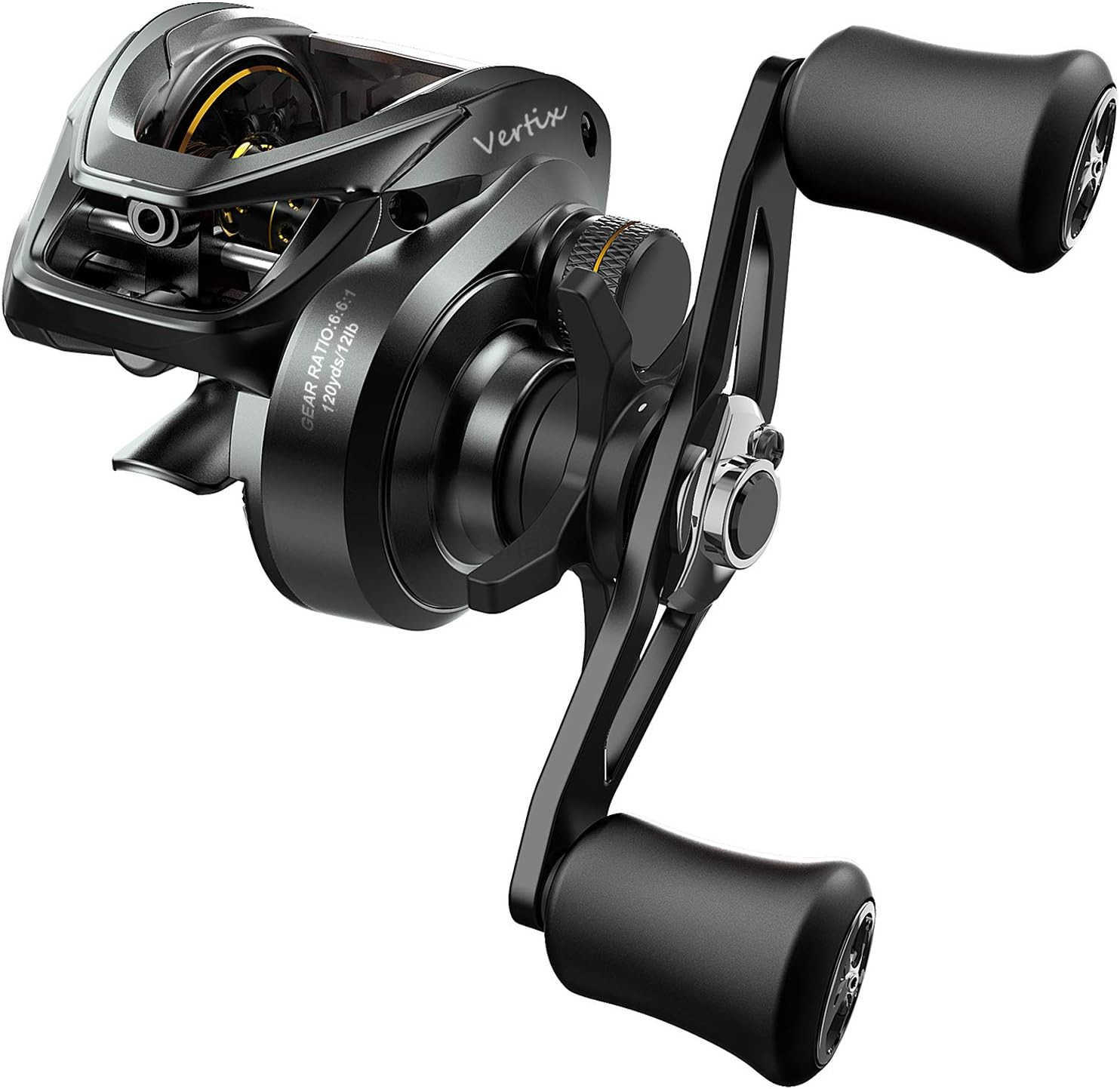 Baitcasting Reel New Vertix LP HighTech Innovative Fishing Reel 91 Ball Bearing20 lbs Carbon Fiber DragPowerful Durable Casting Reel with 661 Gear Rat