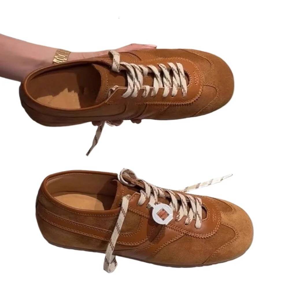 Casual Designer Training Patchwork Lace-up Sneakers Leather Flat Women's Shoes ddmysaturn