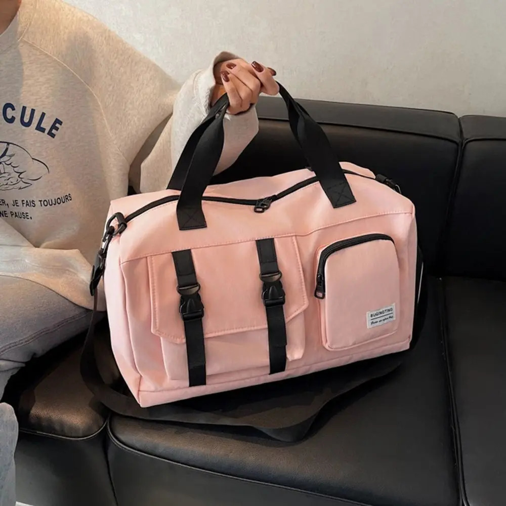 Oxford Cloth Fitness Duffel Bag Lightweight Large Capacity Travel Luggage Bag Dry And Wet Separation with Shoe Compartment 250903