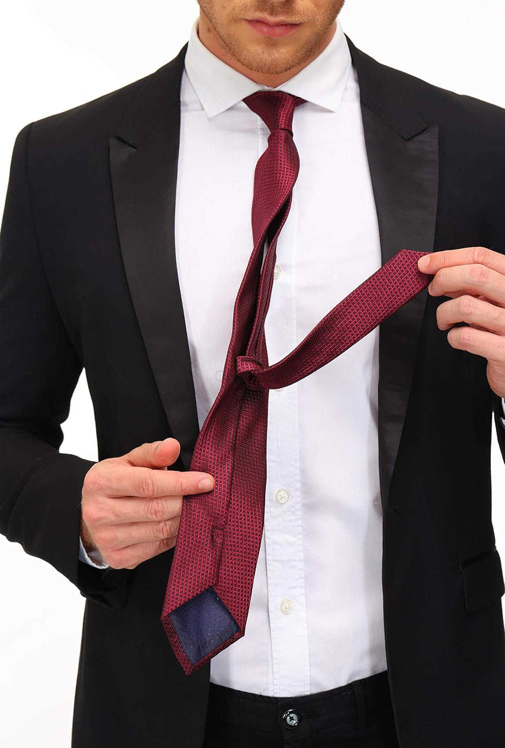 Mens Necktie Classic Silk Tie Woven Jacquard Neck Ties 6 PCSW250904