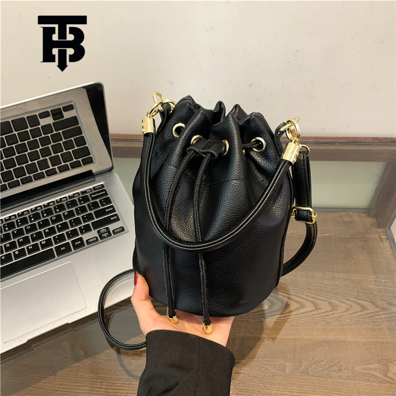 TB BHULAMTE 2025 Spring New Women's Fashion Designer s bag Versatile Solid Color Bucket Bag Korean Style Trendy Simple Shoulder Crossbody Bag