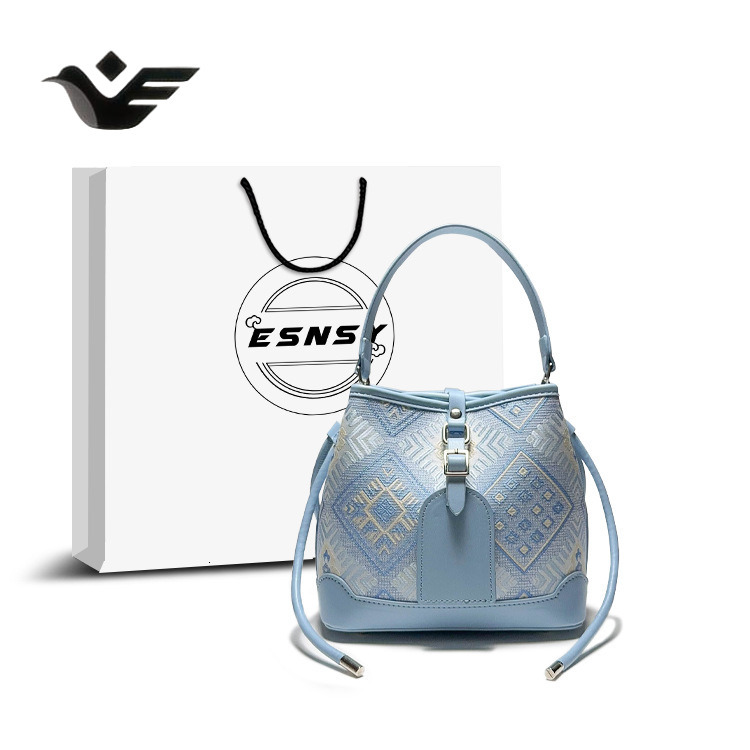 Feiyan Free Shipping New Designer Bag Luxury Shopping Bag Chinese Style National Style Intangible Cultural Heritage Brocade Bucket For Women