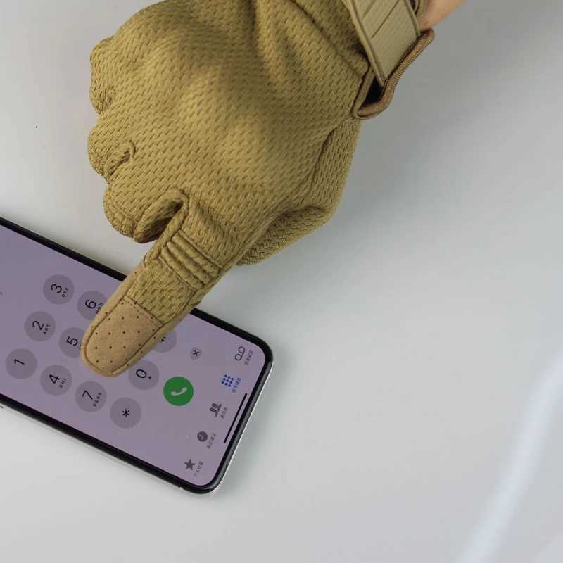 Tactical Gloves Airsoft Shooting Full Finger Gloves Men Paintball Hard Knuck Touch Screen GlovesXJ250904