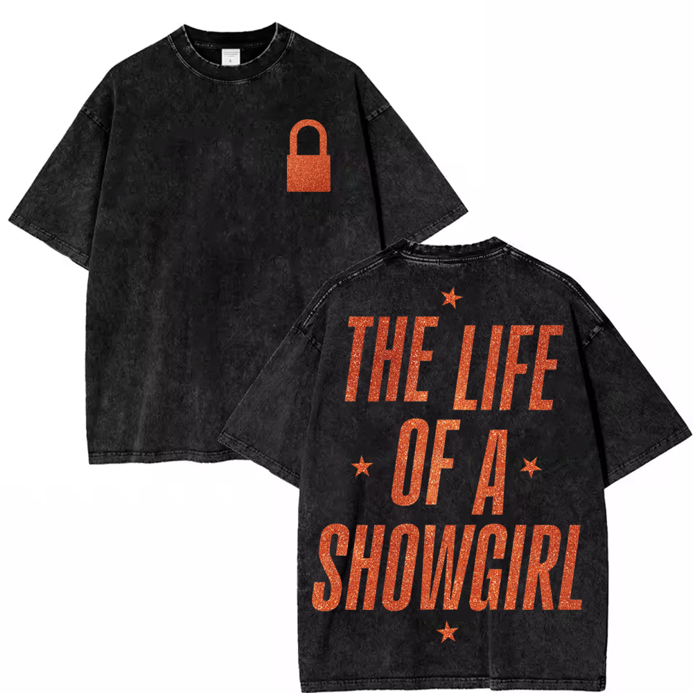 Taylor New Ablum The Life of a Showgirl Shirt for Girls Cotton T-Shirt Summer