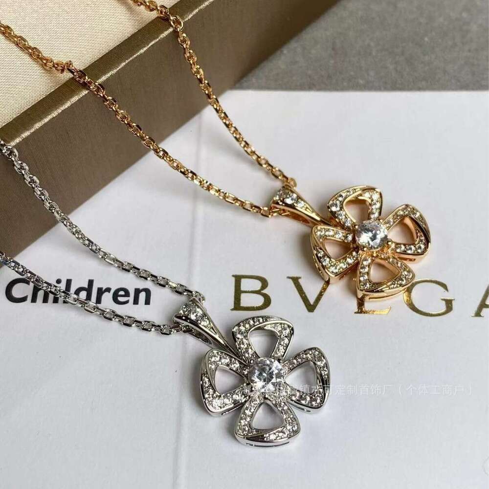 dhcollections 2025 Spring New Floral - inspired Jewelry Set 925 Silver Necklace & Earrings