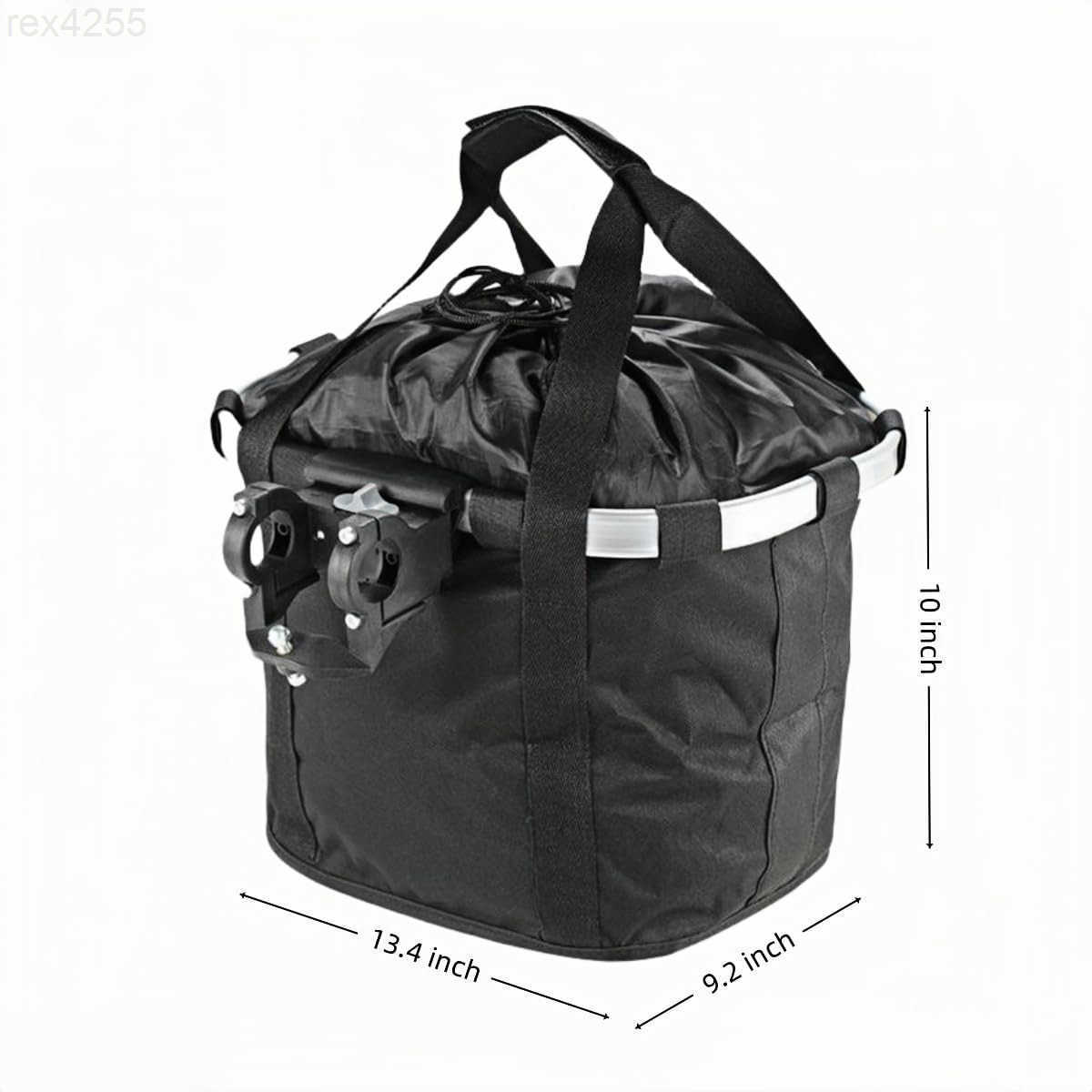Bike Basket Quick Release Bicycle Handlebar Front Basket Removable Small Pet Cat Dog Carrier Detachable Cycling Picnic Bag for Commuting Shopping Camp