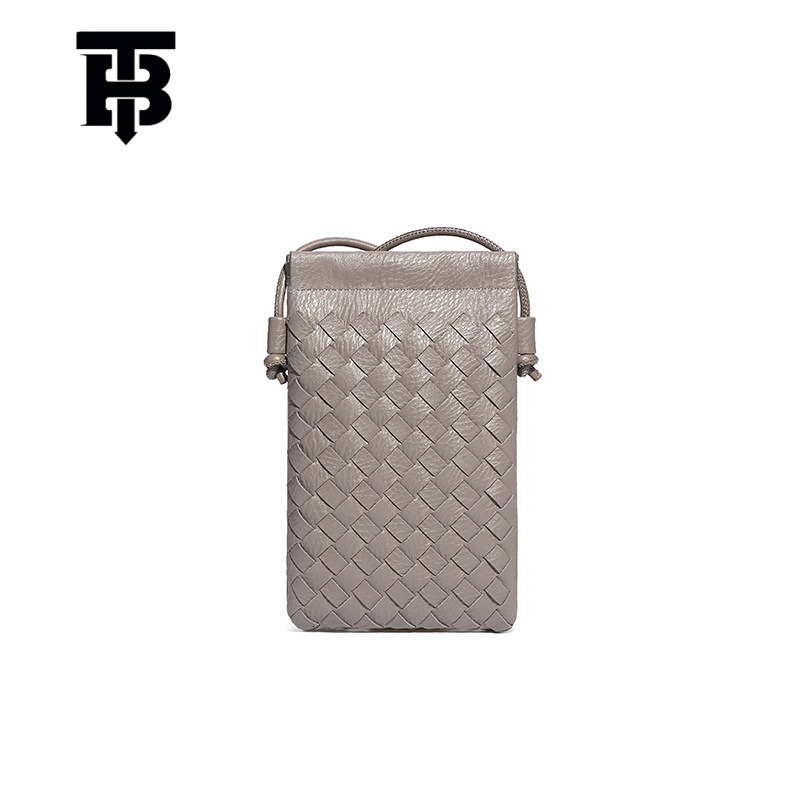 TB BHULAMTE Factory Direct Sale Vertical Phone Small Square Bag Fashion Handwoven Bag Mini Cute Solid Color Designer s bag Shoulder Crossbody Bag