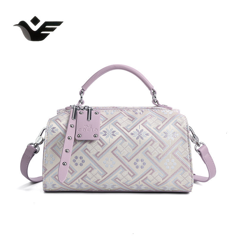 Feiyan Free Shipping New Designer Bag Luxury Shopping Bag Embroidered Boston Bag 2025 New Luxury High-end Handbag Fashion Versatile Shoulder Crossbody