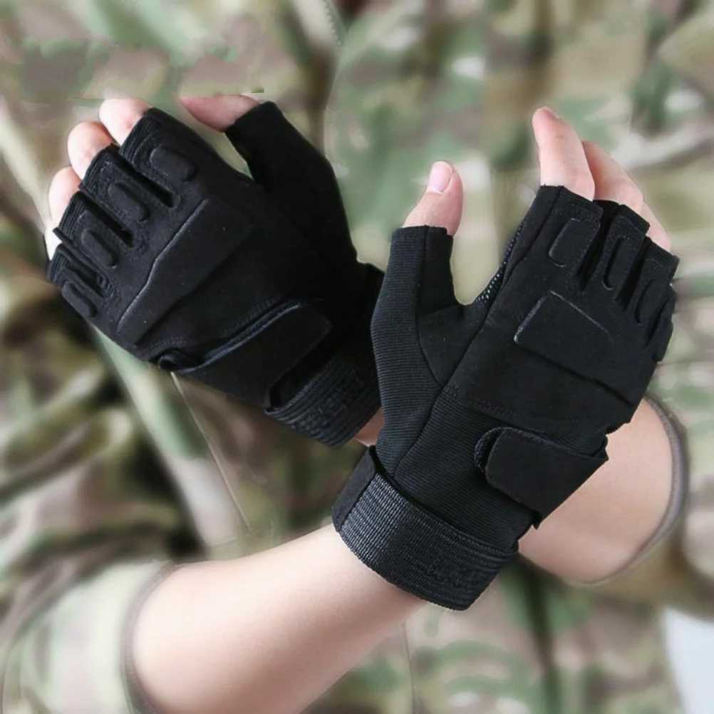 Tactical Military Half Finger Gloves Mens Motorcyc Hunting Shooting Fingerss Gloves Cycling Hiking Airsoft Paintball GlovesXJ250904