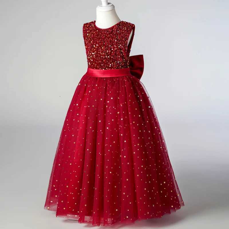 CKA88 Girl Clothing Dress Girls Graduation Long Dresses Kids Girl Gown Birthday Ceremony Party Z250904