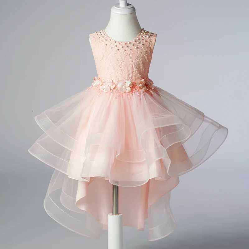 T2823 Girls Princess Sequins Dresses Baby Wedding Christmas Party Trailing Dress Teenager Children Kids Elegant Vestidos Z250904
