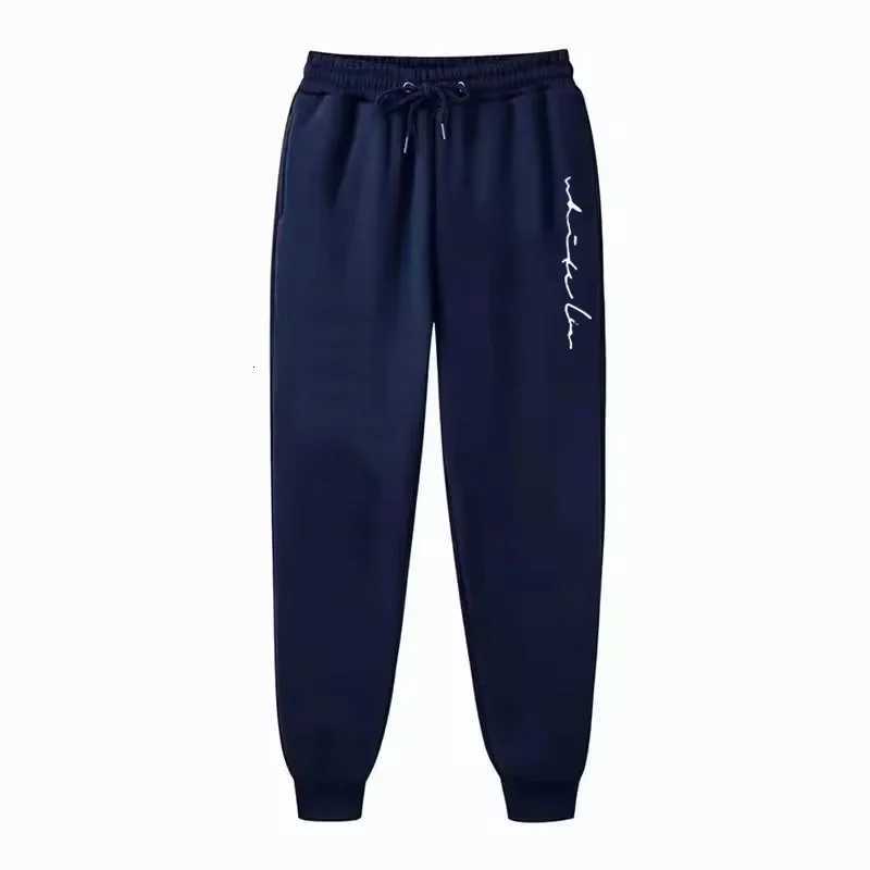 Men Loose Letter Printed Casual Long Pants Men Fashion Drawstring Outdoor Sports Fitness Jogging Sweatpants Fleece PantsXJ250904