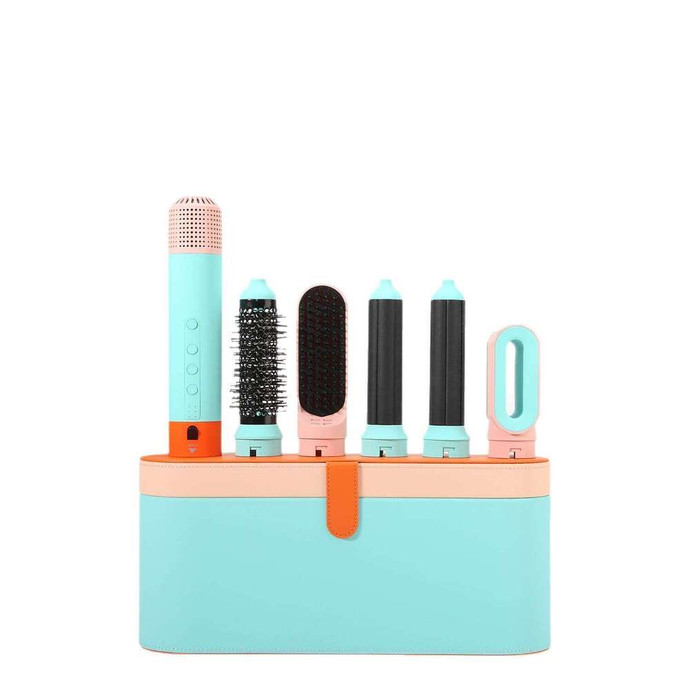 5-In-1 Curling Iron Hot Air High-Speed Multi-Function Hair Dryer Automatic Curler Straightening Brush Styling Tool
