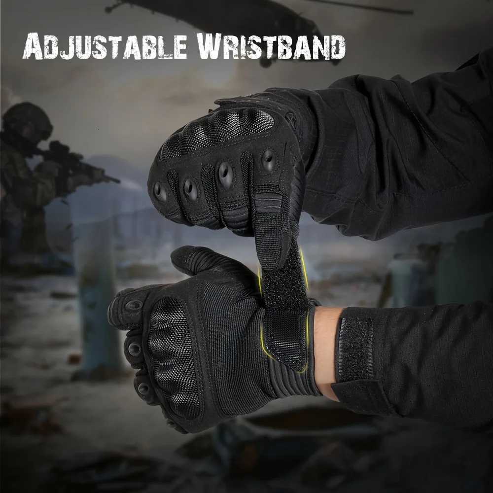Super Fiber Mens Tactical Gloves Protection Shell Men Women Riding Hard Knuck Full Finger Touch Screen Motorcyc GlovesXJ250904