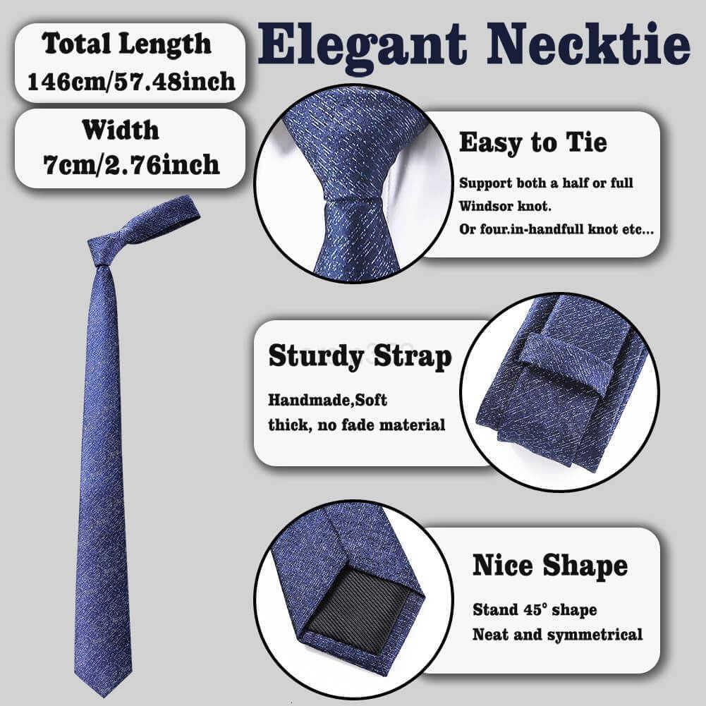 Mens Necktie Assorted Striped and Patterned Silk Neck Ties for Man 276in wideW250904