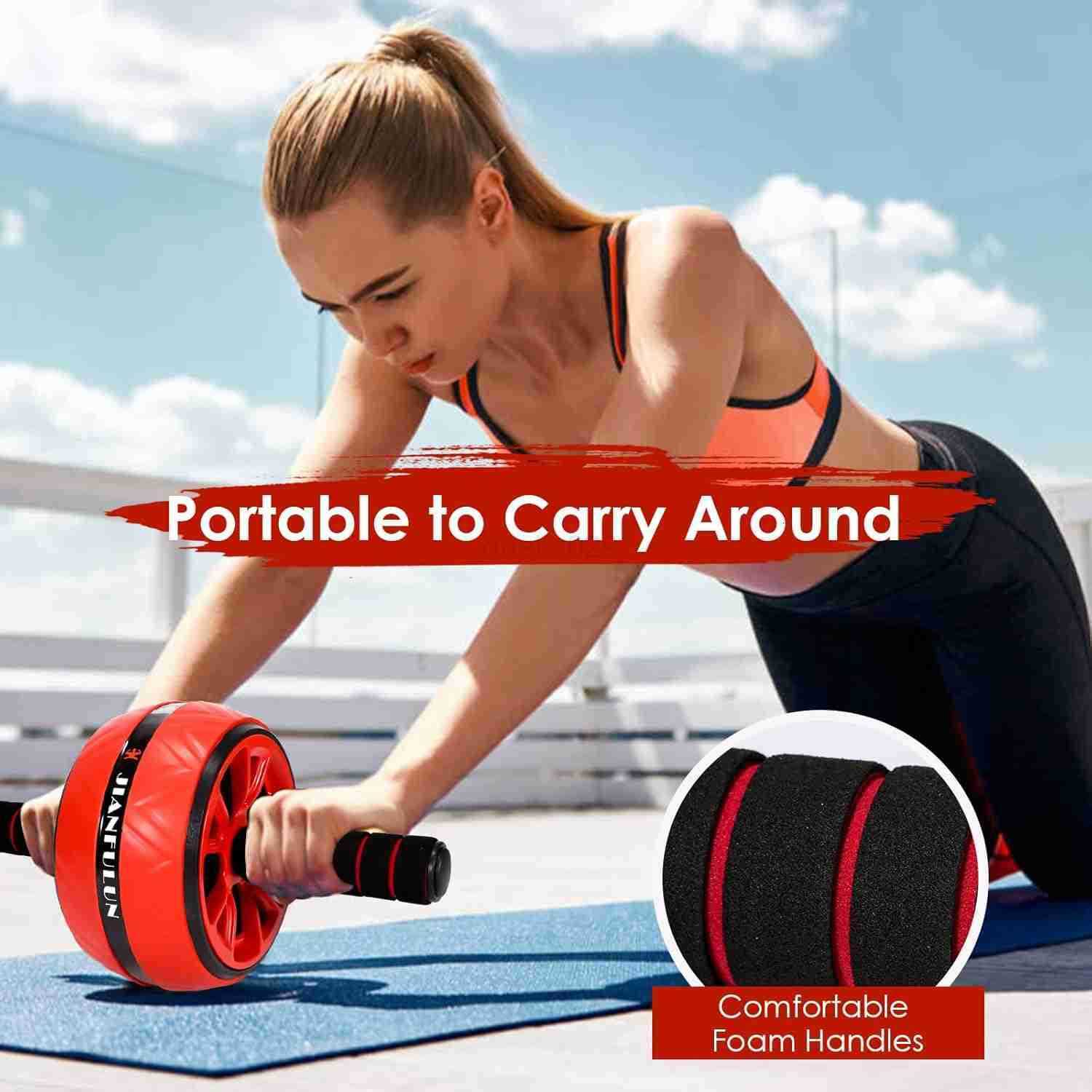 Ab Roller for Abs Workout Ab Roller Wheel Exercise Equipment for Core Workout Ab Wheel Roller for Home Gym Ab Workout Equipment for Abdominal Exercise