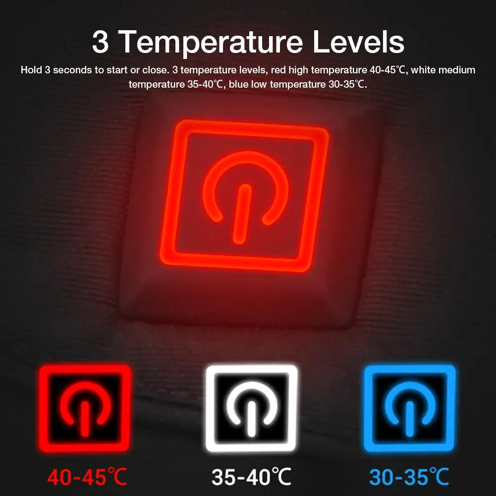 Heated Gloves 37V Rechargeable Battery Powered Electric Heated Hand Warmer for Hunting Fishing Skiing Cycling Motorcycle Gloves 250903