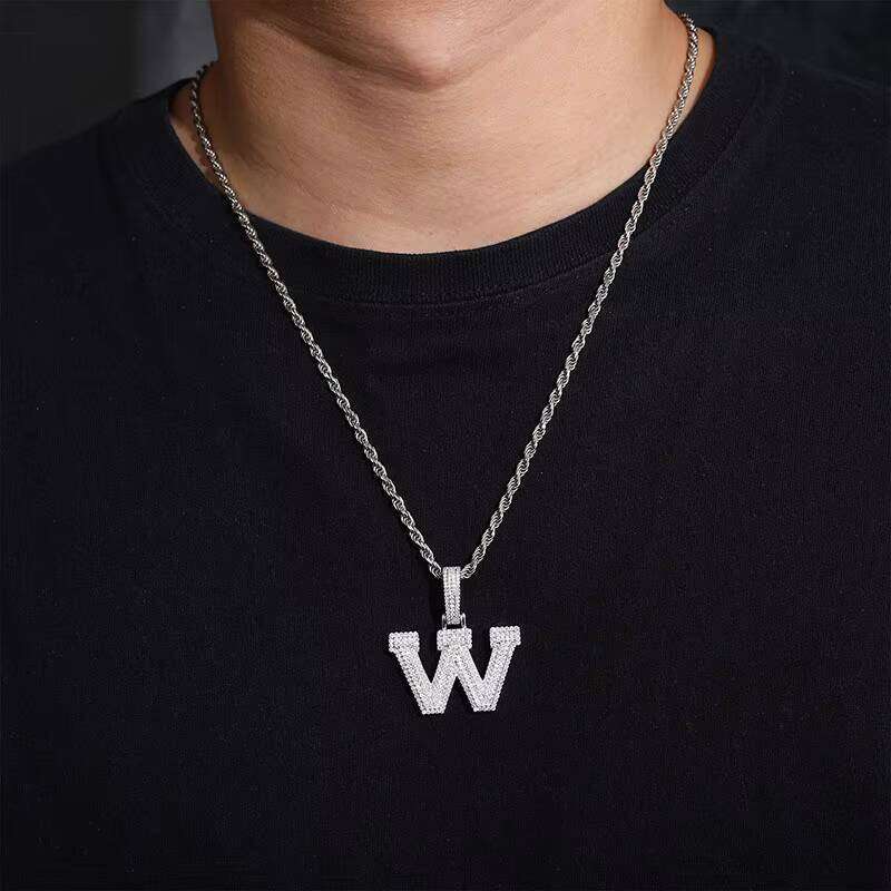 Iced Out Rapper Hip Hop VVS D Moissanite Sier Pendant Gift Wedding Engagement Jewelry