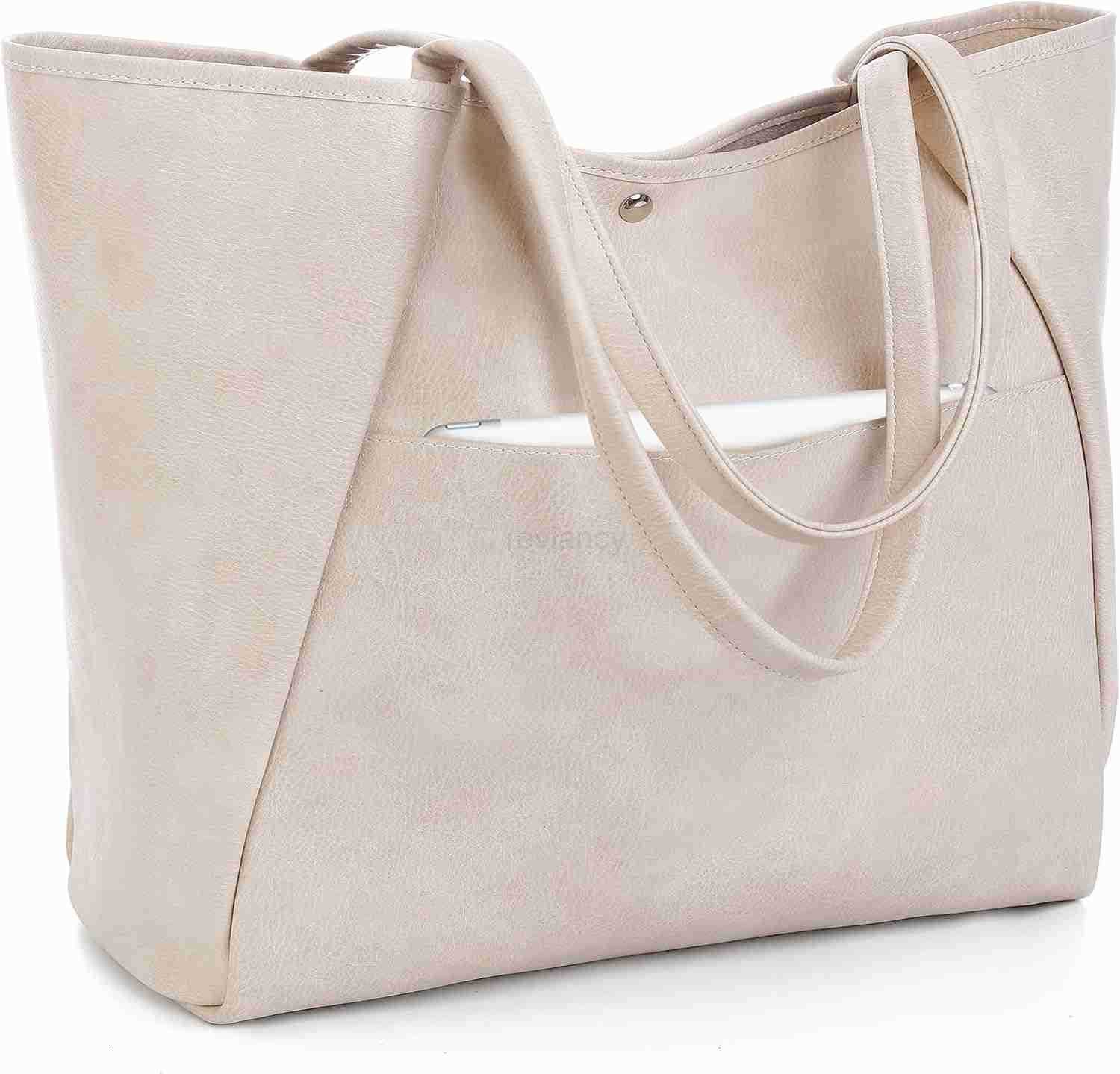 Large Tote Bag for Women Work 25L Travel Vegan Leather Ladies Handbags Weekender PursesW250904