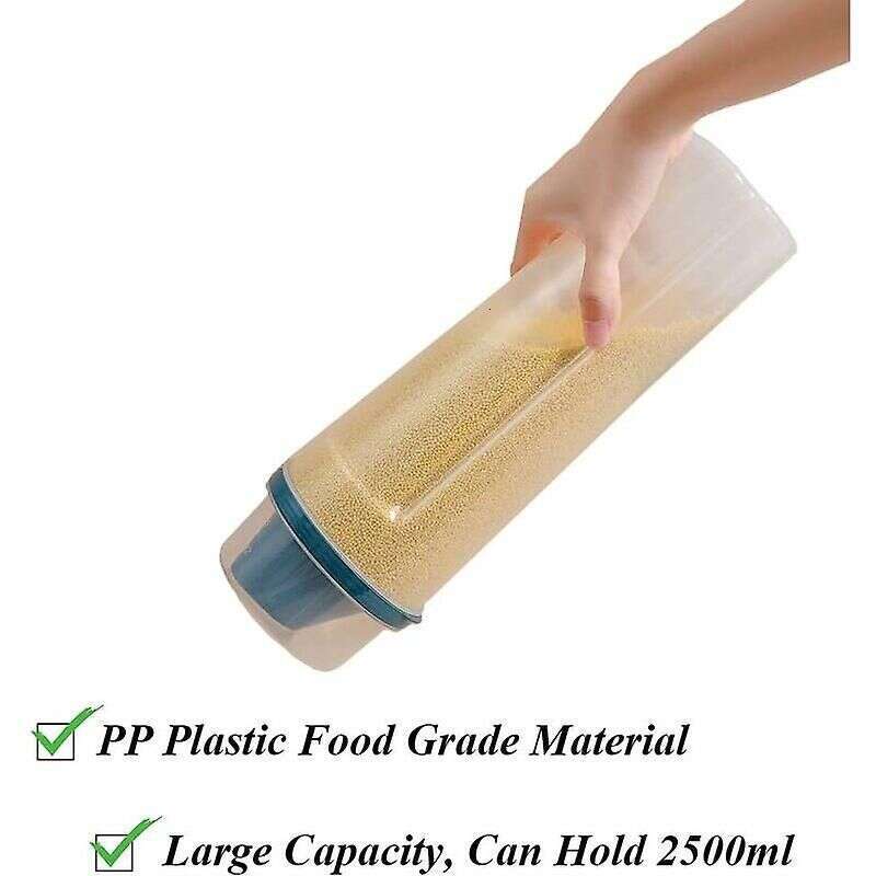 famous brand Noodle Container Food Airtight Boxes Plastic Cylinder Spaghetti Pasta For Cereal Storage