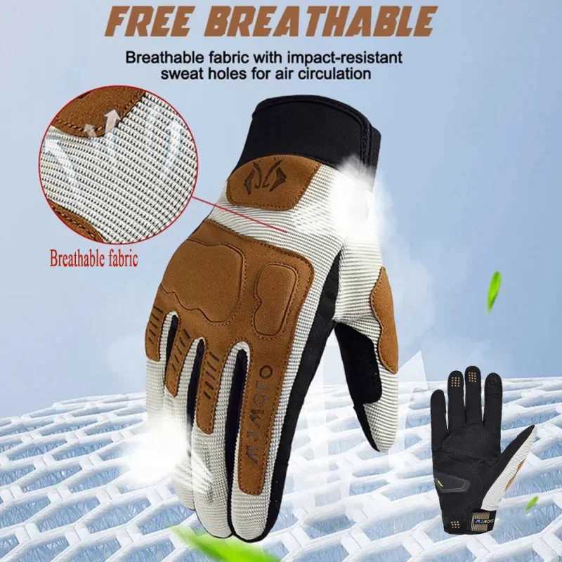 Summer Motorcyc Breathab Racing Balck Gloves for Men Motoiker ATV MX UTV BMX OffRoad Cycling Moto GP Sty GloveXJ250904