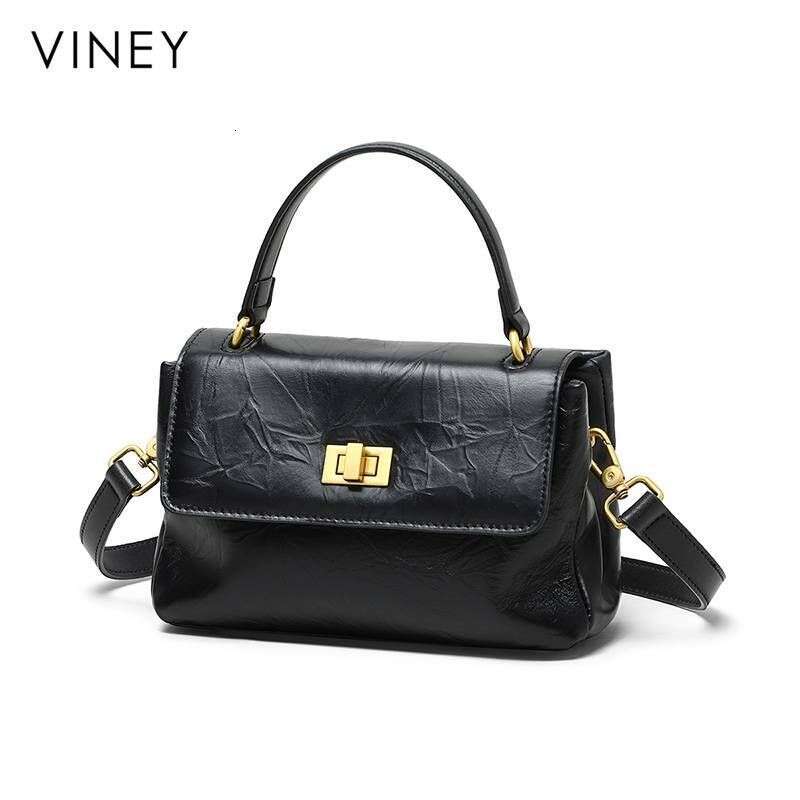VINEY Ladies 2025 New Crossbody Women's Genuine Leather Large Capacity High-End Handbag Shoulder Bag