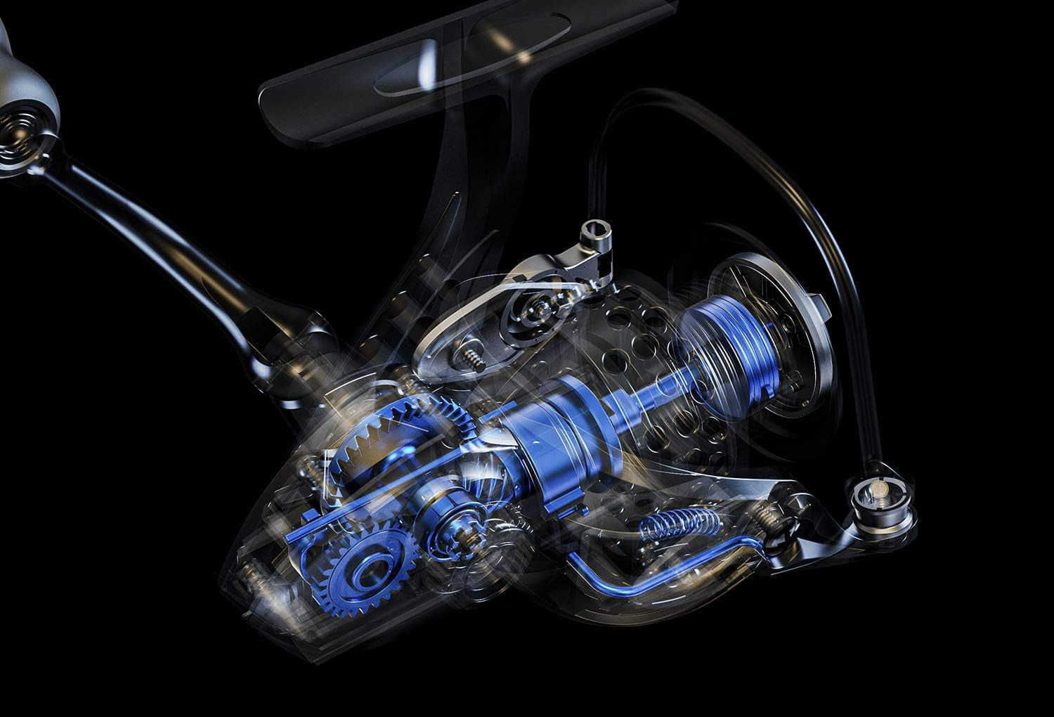 Fishing Reel 71 Stainless Steel BB Ultra Smooth Aluminum Spinning Fishing ReelLightweight Spinning Reel for Freshwater Saltwater Fishing Come with 109