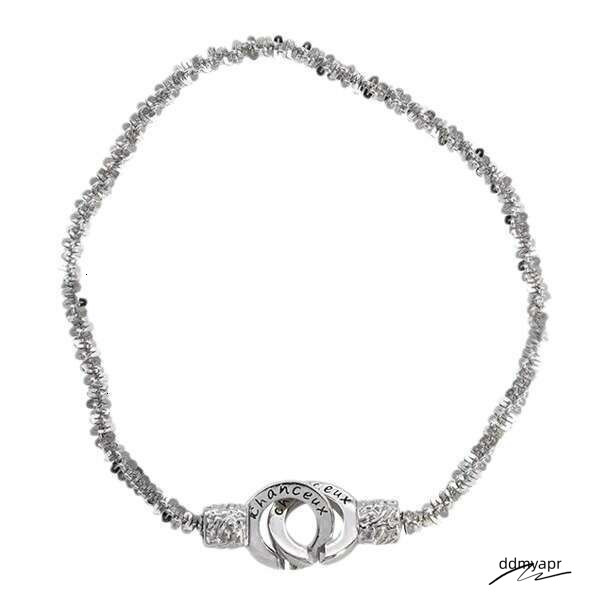 Collections Ddmyday New Sparkling Starry Sky Double Ring Lock Letter Bracelet Elegant Simple Light Niche Exquisite Ddmyday