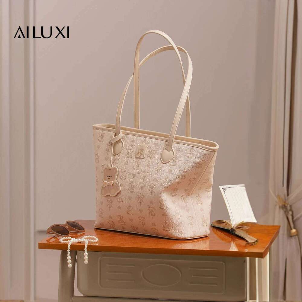 AILUXI Large Capacity Tote Women Versatile Commuter Lightweight Shoulder Student Laptop Bag Original Brand Valentine Gift